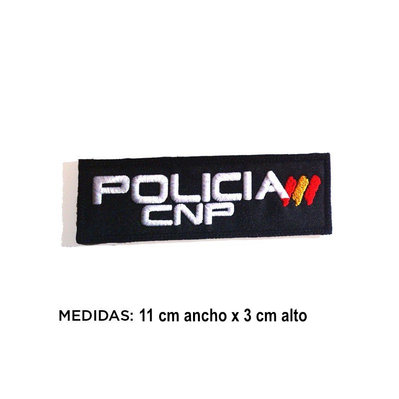 ROTULO BORDADO 11 X 3 CMS - POLICIA CNP