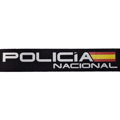 ROTULO REFLECTANTE POLICIA NACIONAL 24.5X5 CM