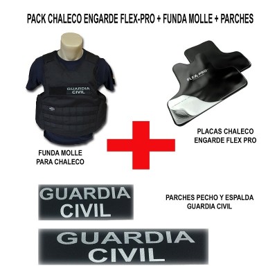 PACK CHALECO ENGARDE FLEX PRO + FUNDA MOLLE Y PARCHES G.C.