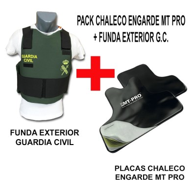 1 PACK / LOTE CHALECO ENGARDE MT PRO + FUNDA EXTERIOR DE GUARDIA