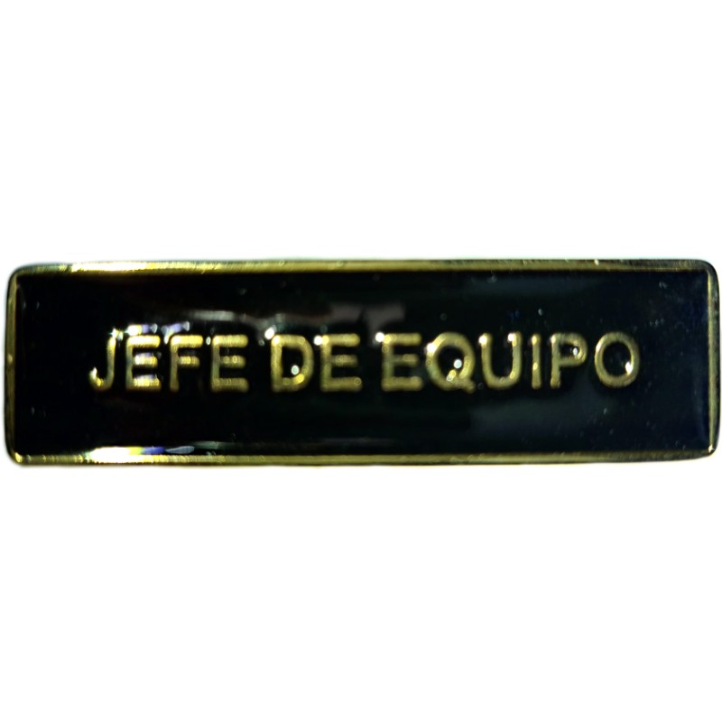 PLACA IDENTIFICADOR "JEFE DE EQUIPO"