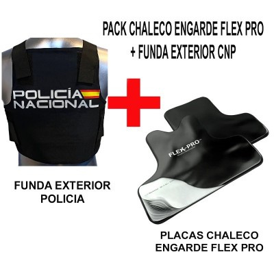 1 PACK / LOTE CHALECO ENGARDE FLEX PRO + FUNDA EXTERIOR DE CNP