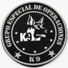 PARCHE DE BRAZO K9 GRUPO ESPECIAL DE OPERACIONES MADRID