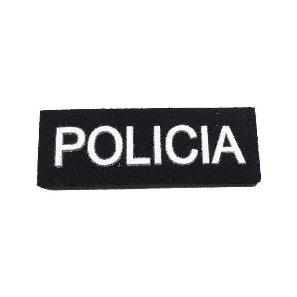 ROTULO PVC POLICIA DE 7 X 2,5 CMS